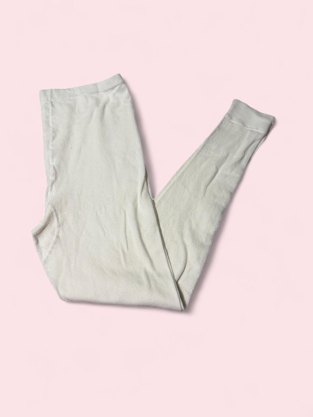 Cuddl Duds White Pajama Leggings